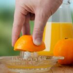 The stainless steel citrus juicer