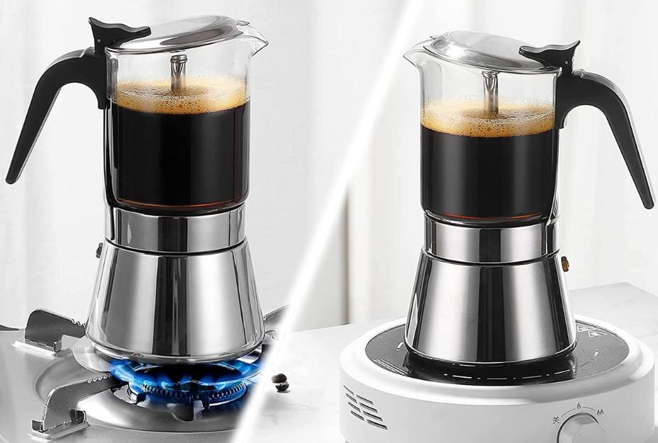 SIXAQUAE Moka Stovetop Espresso Maker