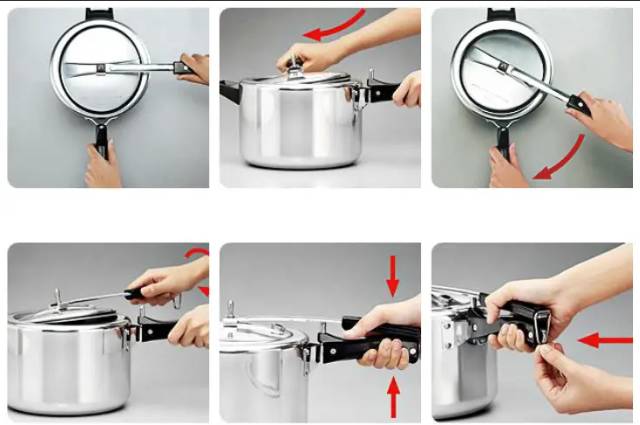 How to close the pressure cooker