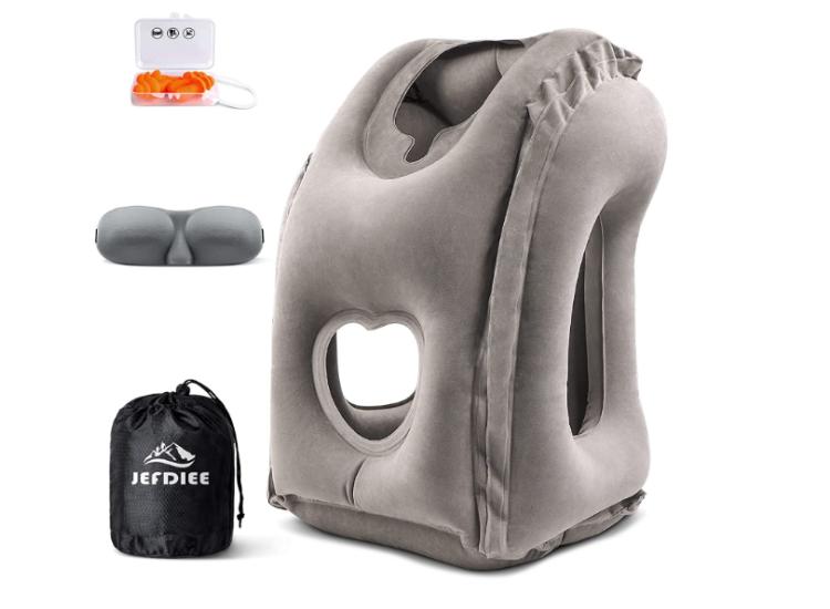 JefDiee Inflatable Travel Pillow