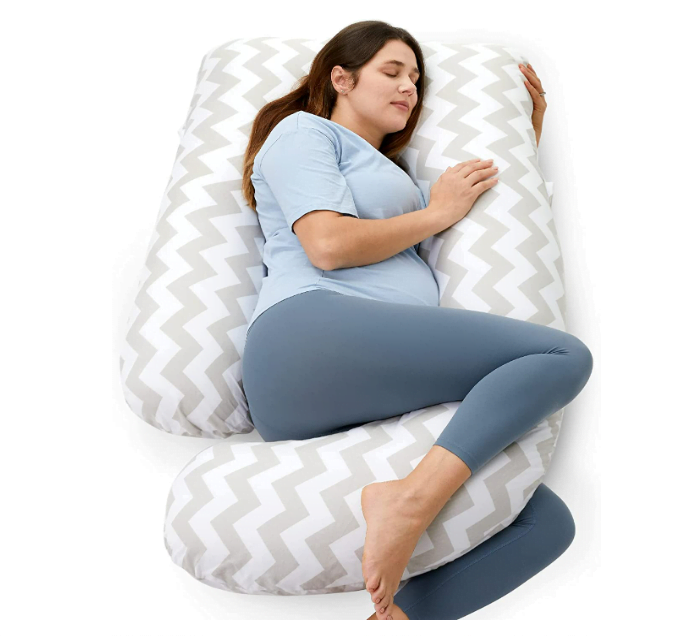 Momcozy Pregnancy Pillows with Cooling Cover: