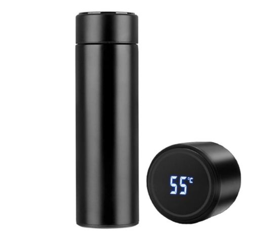 Thermos with LED display in various colors