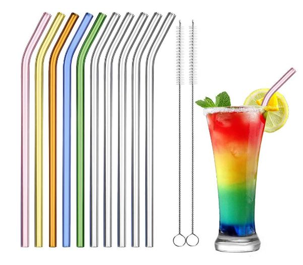 Reusable straws, various colors