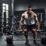 stiff-legged deadlifts with dumbbells