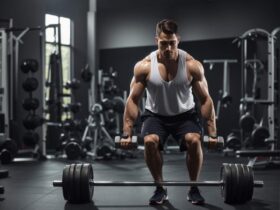 stiff-legged deadlifts with dumbbells