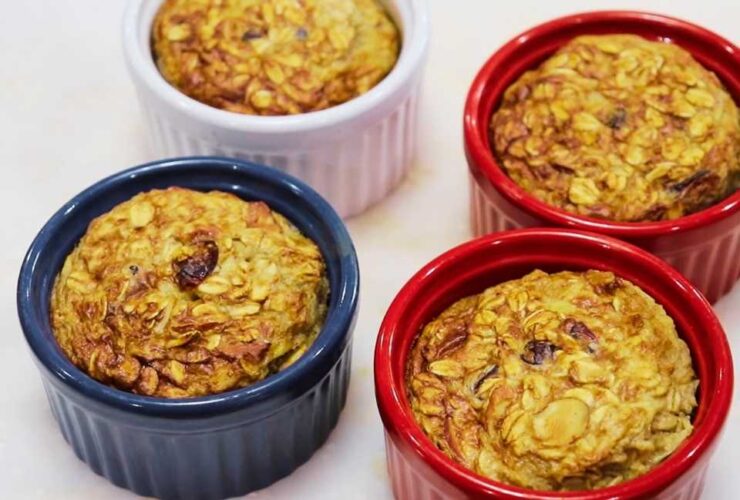 Air fryer baked oats